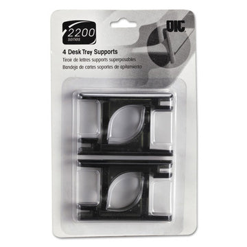 Officemate 2200 Series Desk Tray Supports, Black, 4-pack freeshipping - TVN Wholesale